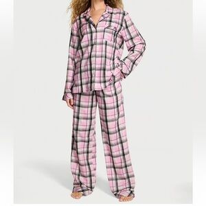 Victoria's Secret Flannel Long Pajama Set